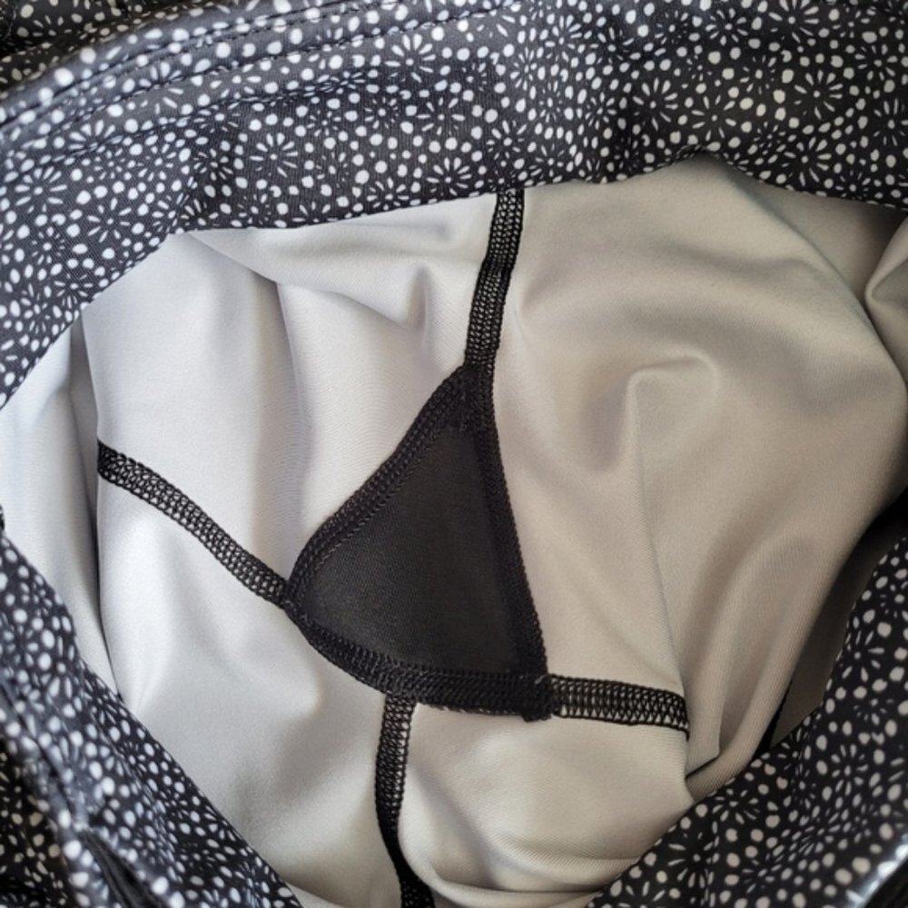 Lululemon Pace Rival Crop Freckle Flower Black White/Black size 4 - Picture 14 of 15